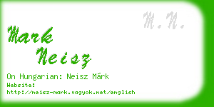mark neisz business card